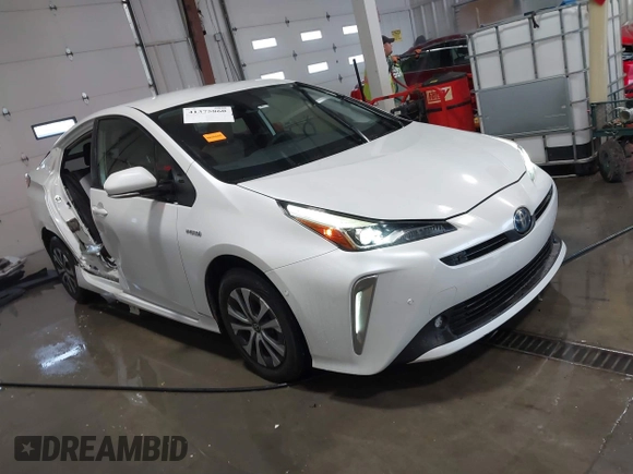 2021 Toyota Prius LE with VIN JTDL9MFU9M3025214, listed as a IAAI auction lot 41375860 with 76,259 mi miles and . Bid and sale history available at DreamBid. Image 1.