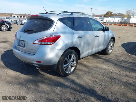 2012 Nissan Murano SV with VIN JN8AZ1MW2CW222866, listed as a IAAI auction lot 40714313 with 117,430 mi miles. Bid and sale history available at carsss.com. Image 4.