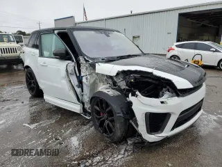 2018 Land Rover Range Rover Sport SVR with VIN SALWZ2SE8JA186704, listed as a Copart auction lot 44419205 with 105,537 mi miles and Salvage title. Bid and sale history available at DreamBid. Image 4.
