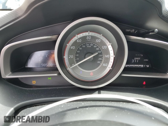 2014 Mazda 3 i Touring with VIN JM1BM1V75E1110424, listed as a Copart auction lot 51245845 with 98,508 mi miles and Salvage Title. Bid and sale history available at DreamBid. Image 9.