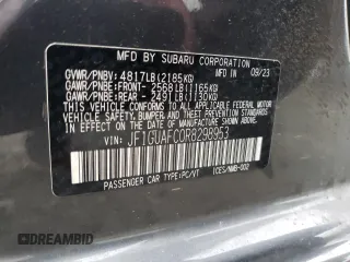 2024 Subaru Impreza Sport with VIN JF1GUAFC0R8298953, listed as a Copart auction lot 85959764 with 25,057 mi miles and Salvage Title. Bid and sale history available at carsss.com. Image 12.