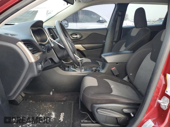 2017 Jeep Cherokee Sport with VIN 1C4PJMAB6HW647336, listed as a Copart auction lot 41542075 with 128,569 mi miles and Clean Title. Bid and sale history available at carsss.com. Image 7.