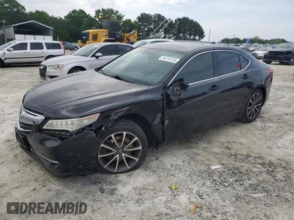 2015 Acura TLX Advance z VIN 19UUB2F78FA022599, wystawiony jako Copart lot #54775725 z przebiegiem 124 642 mil mil oraz Szkoda całkowita • Salvage title. Historia ofert i sprzedaży dostępna na DreamBid. Obrazek 1.