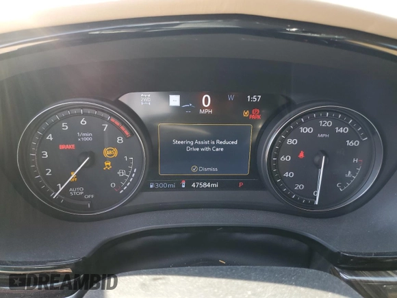 2022 Cadillac XT6 Sport with VIN 1GYKPHRS0NZ175482, listed as a Copart auction lot 47362325 with 47,584 mi miles and Salvage Title. Bid and sale history available at carsss.com. Image 9.