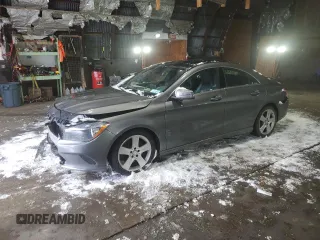 2017 Mercedes-Benz CLA with VIN WDDSJ4GB2HN423459, listed as a Copart auction lot 43034915 with 70,393 mi miles and Salvage Title. Bid and sale history available at carsss.com. Image 1.