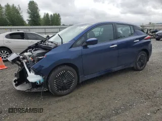 2024 Nissan LEAF SV Plus z VIN 1N4CZ1CV8RC554825, wystawiony jako Copart lot #56667115 z przebiegiem 7 820 mil mil oraz Szkoda całkowita • Salvage title. Historia ofert i sprzedaży dostępna na DreamBid. Obrazek 1.