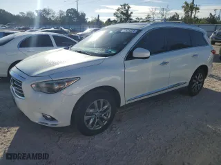 2013 Infiniti JX35 with VIN 5N1AL0MM5DC328667, listed as a Copart auction lot 72524324 with 94,667 mi miles and Salvage Title. Bid and sale history available at carsss.com. Image 1.