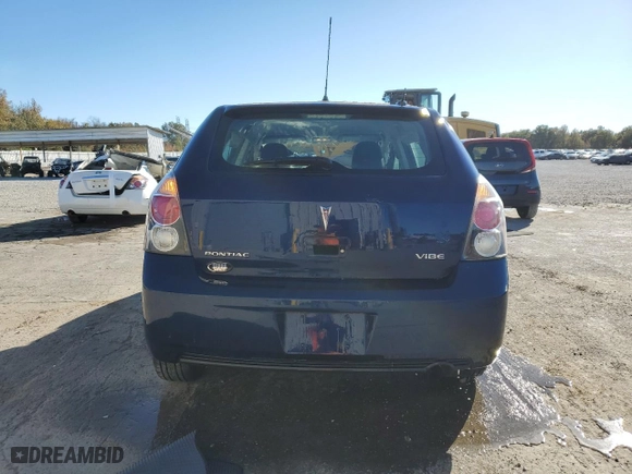 2010 Pontiac Vibe w/1SA with VIN 5Y2SP6E87AZ411849, listed as a Copart auction lot 81930524 with 118,562 mi miles and Salvage Title. Bid and sale history available at carsss.com. Image 6.