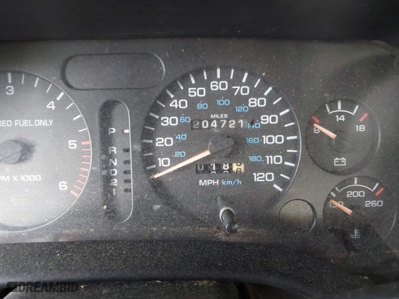 1996 Dodge Ram 1500 with VIN 3B7HC13YXTG158105, listed as a IAAI auction lot 41983648 with 204,721 mi miles. Bid and sale history available at carsss.com. Image 7.