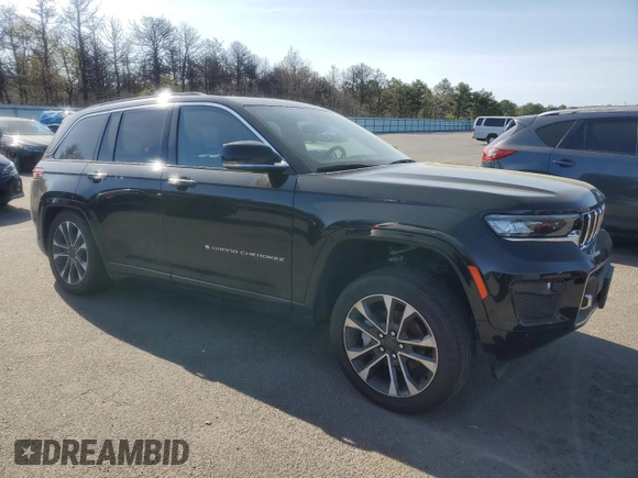 2023 Jeep Grand Cherokee Overland with VIN 1C4RJHDG7P8740876, listed as a Copart auction lot 55253815 with 29,155 mi miles and Salvage title. Bid and sale history available at DreamBid. Image 4.