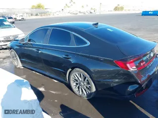 2020 Hyundai Sonata Limited with VIN 5NPEH4J28LH032174, listed as a IAAI auction lot 41283294 with 77,969 mi miles. Bid and sale history available at carsss.com. Image 3.