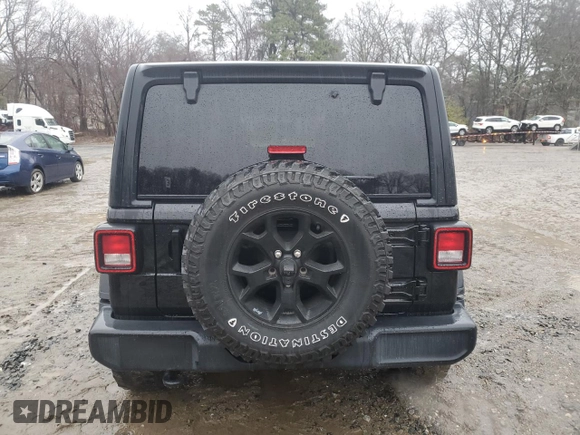 2021 Jeep Wrangler Unlimited Willys with VIN 1C4HJXDN2MW741557, listed as a Copart auction lot 49670355 with 83,180 mi miles and Clean Title. Bid and sale history available at DreamBid. Image 6.