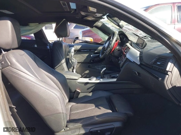 2015 BMW 4 Series 435i with VIN WBA3R1C58FK194299, listed as a IAAI auction lot 41624998 with NaN miles. Bid and sale history available at carsss.com. Image 5.