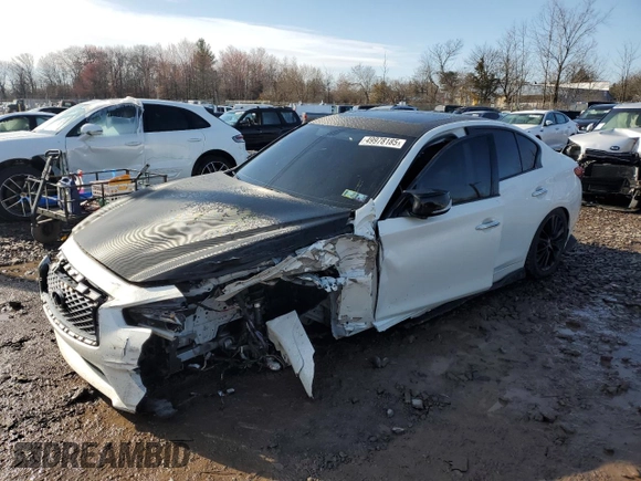 2019 Infiniti Q50 Luxe с VIN JN1EV7AR7KM550212, выставлен на аукционе Copart как лот 49978185 с пробегом 57 139 миль миль и Списание • Salvage title. История ставок и продаж доступна на DreamBid. Изображение 1.