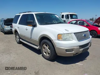 2006 Ford Expedition Eddie Bauer z VIN 1FMPU18556LA48170, wystawiony jako IAAI lot #42514246 z przebiegiem 254 046 mil mil oraz . Historia ofert i sprzedaży dostępna na DreamBid. Obrazek 1.