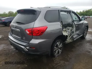 2017 Nissan Pathfinder SV with VIN 5N1DR2MM0HC695022, listed as a Copart auction lot 57045895 with 114,739 mi miles and Salvage title. Bid and sale history available at DreamBid. Image 3.