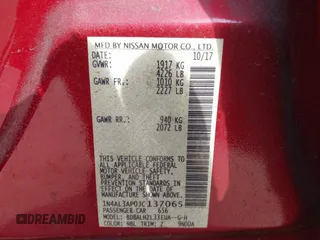 2018 Nissan Altima SV with VIN 1N4AL3AP0JC137065, listed as a IAAI auction lot 41513317 with 49,908 mi miles and . Bid and sale history available at carsss.com. Image 9.
