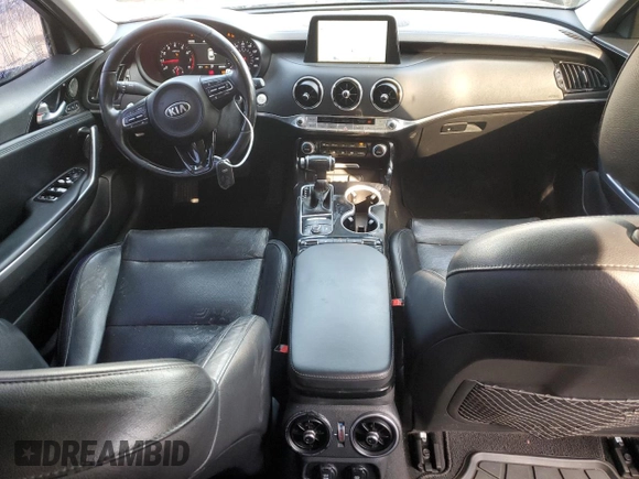 2018 Kia Stinger Premium with VIN KNAE25LA8J6021241, listed as a Copart auction lot 42581885 with 95,339 mi miles and Salvage Title. Bid and sale history available at carsss.com. Image 8.