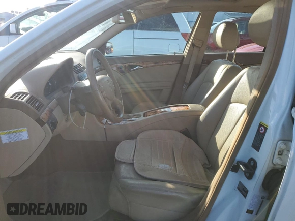 2007 Mercedes-Benz E-Class 3.5L with VIN WDBUF87X27X217079, listed as a Copart auction lot 44589955 with 212,452 mi miles and Salvage Title. Bid and sale history available at carsss.com. Image 7.