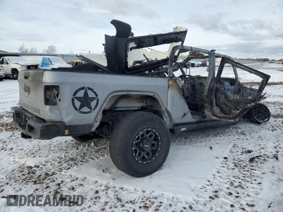 2020 Jeep Gladiator Sport S with VIN 1C6HJTAGXLL108861, listed as a Copart auction lot 88929645 with Not Provided miles and Salvage Title. Bid and sale history available at carsss.com. Image 3.