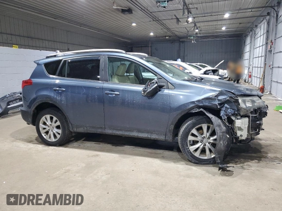 2013 Toyota RAV4 Limited with VIN 2T3DFREV8DW090959, listed as a Copart auction lot 43904295 with 66,062 mi miles and Salvage Title. Bid and sale history available at DreamBid. Image 4.