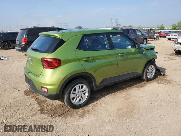 2022 Hyundai Venue SE with VIN KMHRB8A3XNU198154, listed as a Copart auction lot 56735175 with 23,835 mi miles and Salvage title. Bid and sale history available at DreamBid. Image 3.