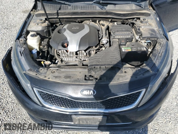 2015 Kia Optima SX Turbo with VIN 5XXGR4A6XFG454049, listed as a Copart auction lot 52217185 with 115,675 mi miles and Salvage Title. Bid and sale history available at carsss.com. Image 12.