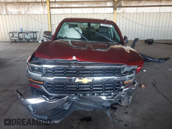 2018 Chevrolet Silverado 1500 LT with VIN 1GCVKREC6JZ241727, listed as a Copart auction lot 53993395 with Not Provided miles and Salvage Title. Bid and sale history available at DreamBid. Image 5.