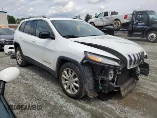 2014 Jeep Cherokee Limited with VIN 1C4PJLDB1EW301647, listed as a Copart auction lot 56169585 with 140,784 mi miles and Salvage title. Bid and sale history available at DreamBid. Image 4.