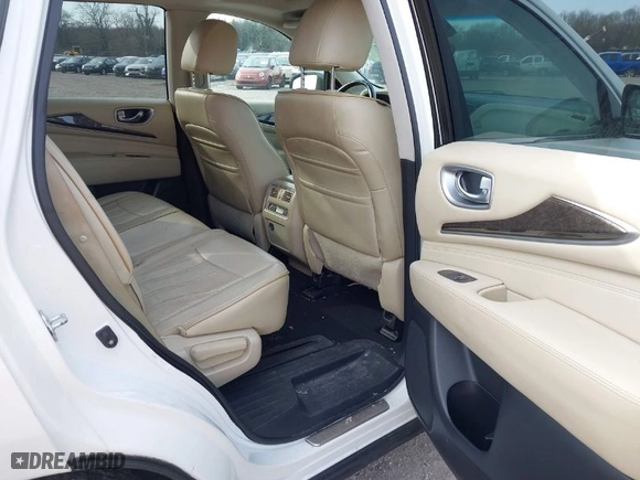 2015 Infiniti QX60 with VIN 5N1AL0MM0FC505953, listed as a IAAI auction lot 41781748 with 109,643 mi miles. Bid and sale history available at carsss.com. Image 8.