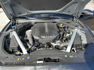 2024 Genesis G70 3.3T Sport Advanced with VIN KMTG54SE3RU137196, listed as a Copart auction lot 76329834 with 1,348 mi miles and Salvage Title. Bid and sale history available at carsss.com. Image 12.
