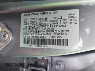 2017 Acura RDX Technology with VIN 5J8TB3H58HL010473, listed as a IAAI auction lot 41993179 with 131,918 mi miles and . Bid and sale history available at DreamBid. Image 9.