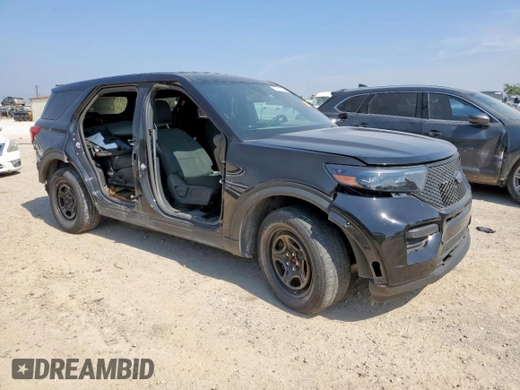 2021 Ford Police Interceptor Utility z VIN 1FM5K8AB8MGC33082, wystawiony jako Copart lot #56519955 z przebiegiem Nie podano mil oraz Szkoda całkowita • Salvage title. Historia ofert i sprzedaży dostępna na DreamBid. Obrazek 4.
