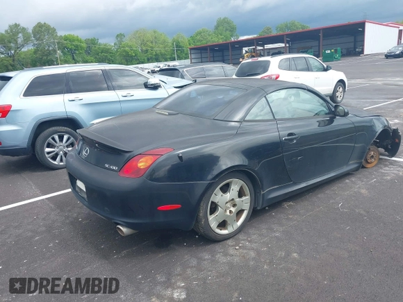 2004 Lexus SC with VIN JTHFN48Y940059470, listed as a IAAI auction lot 42139871 with 184,558 mi miles. Bid and sale history available at carsss.com. Image 4.