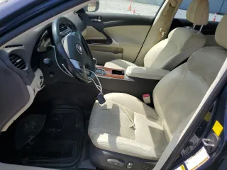 2011 Lexus IS 250 with VIN JTHCF5C26B5045387, listed as a Copart auction lot 61343545 with 203,245 mi miles and Salvage title. Bid and sale history available at DreamBid. Image 7.