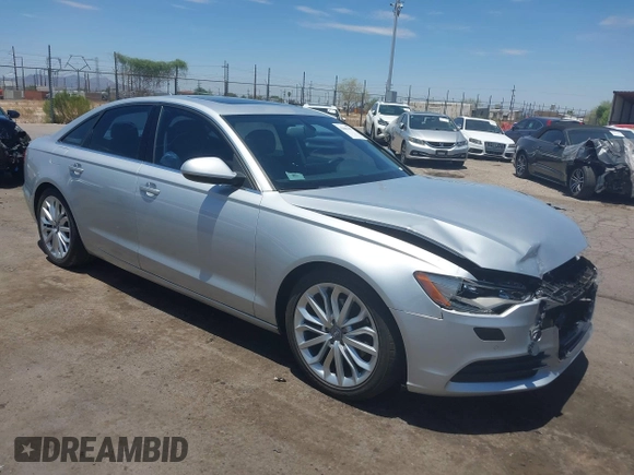 2013 Audi A6 Premium Plus with VIN WAUDFAFC0DN010430, listed as a IAAI auction lot 42603497 with 101,980 mi miles and . Bid and sale history available at DreamBid. Image 1.