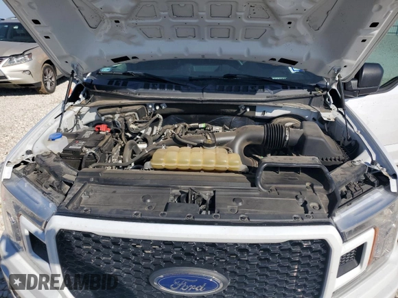 2020 Ford F-150 XL with VIN 1FTEX1CP3LKE58379, listed as a Copart auction lot 43537855 with 78,490 mi miles and Salvage Title. Bid and sale history available at DreamBid. Image 11.