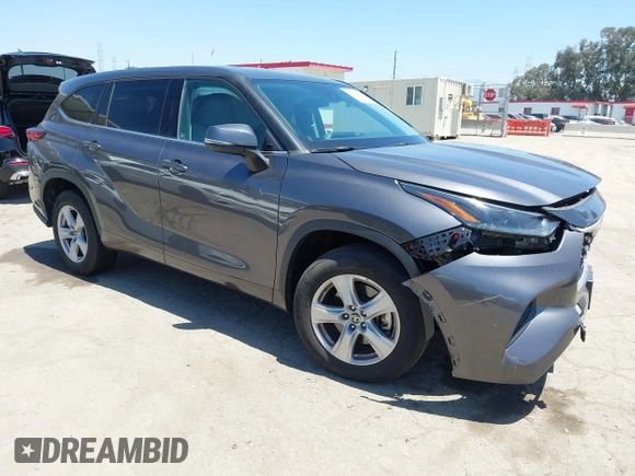 2021 Toyota Highlander L with VIN 5TDCZRAH9MS051141, listed as a IAAI auction lot 42228099 with 81,775 mi miles and . Bid and sale history available at DreamBid. Image 1.