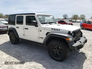 2020 Jeep Wrangler Unlimited Sport with VIN 1C4HJXDN7LW169755, listed as a Copart auction lot 47641404 with 85,902 mi miles and Salvage title. Bid and sale history available at DreamBid. Image 4.