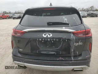 2019 Infiniti QX50 Pure with VIN 3PCAJ5M3XKF137423, listed as a Copart auction lot 41875765 with 27,757 mi miles and Salvage title. Bid and sale history available at DreamBid. Image 6.
