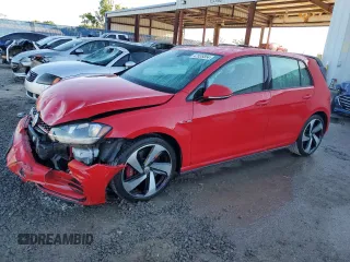 2020 Volkswagen Golf GTI S with VIN 3VW6T7AU5LM008038, listed as a Copart auction lot 47535854 with 33,692 mi miles. Bid and sale history available at carsss.com. Image 1.