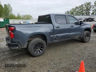 2021 Chevrolet Silverado 1500 Custom Trail Boss with VIN 1GCPYCEF7MZ283388, listed as a Copart auction lot 54305835 with 40,756 mi miles and Salvage Title. Bid and sale history available at DreamBid. Image 3.