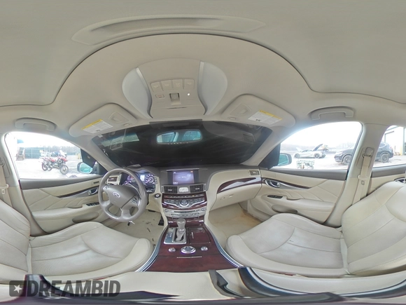 2015 Infiniti Q70 with VIN JN1BY1PR5FM830652, listed as a Copart auction lot 52894625 with 102,387 mi miles and Salvage Title. Bid and sale history available at DreamBid. Image 12.