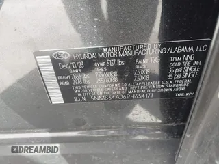2023 Hyundai Santa Fe SEL z VIN 5NMS34AJ6PH654171, wystawiony jako IAAI lot #41702325 z przebiegiem 8 825 mil mil oraz . Historia ofert i sprzedaży dostępna na DreamBid. Obrazek 9.
