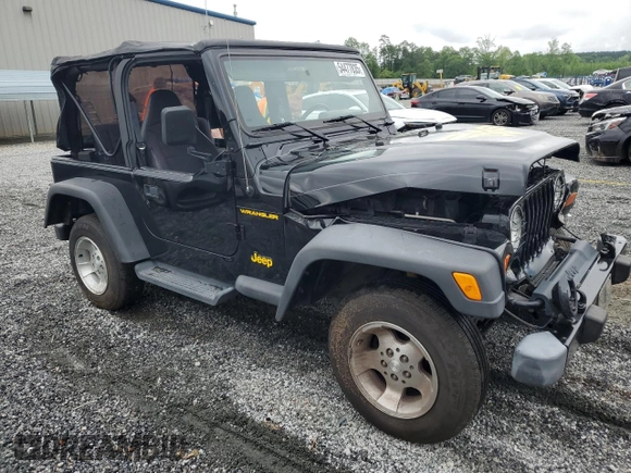 2002 Jeep Wrangler Sport with VIN 1J4FA49S12P730135, listed as a Copart auction lot 54477835 with 148,153 mi miles and Salvage title. Bid and sale history available at DreamBid. Image 4.