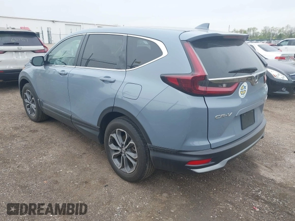 2022 Honda CR-V EX with VIN 7FARW2H58NE054077, listed as a IAAI auction lot 42079615 with 23,135 mi miles. Bid and sale history available at carsss.com. Image 3.