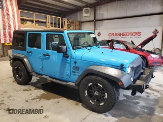 2018 Jeep Wrangler JK Unlimited Sport S with VIN 1C4BJWDG2JL818457, listed as a Copart auction lot 60877004 with 78,503 mi miles and Salvage Title. Bid and sale history available at carsss.com. Image 4.