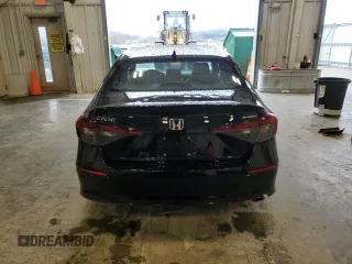 2025 Honda Civic Sport with VIN 2HGFE2F50SH525375, listed as a Copart auction lot 55167865 with 6,949 mi miles and Salvage title. Bid and sale history available at DreamBid. Image 6.