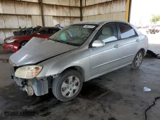 2008 Kia Spectra EX with VIN KNAFE122285579648, listed as a Copart auction lot 53661315 with 223,405 mi miles and Salvage Title. Bid and sale history available at carsss.com. Image 1.