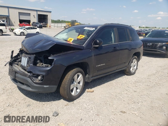 2016 Jeep Compass Sport with VIN 1C4NJCBA8GD524588, listed as a Copart auction lot 53858485 with 137,396 mi miles and Non repairable. Bid and sale history available at DreamBid. Image 1.